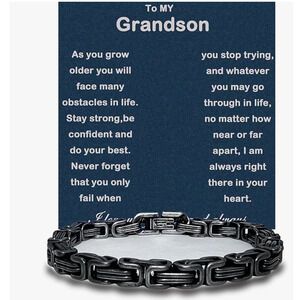 To My Grandson Bracelet Grandson Gifts From Grandma Grandparents Graduation NEW